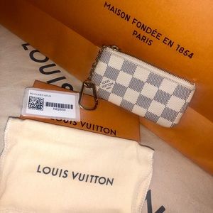 Louis Vuitton Key Pouch Daniel Azur Canvas